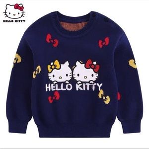 NWT Hello Kitty Toddler Navy Sweater 3T